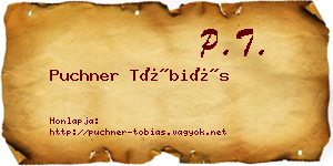 Puchner Tóbiás névjegykártya